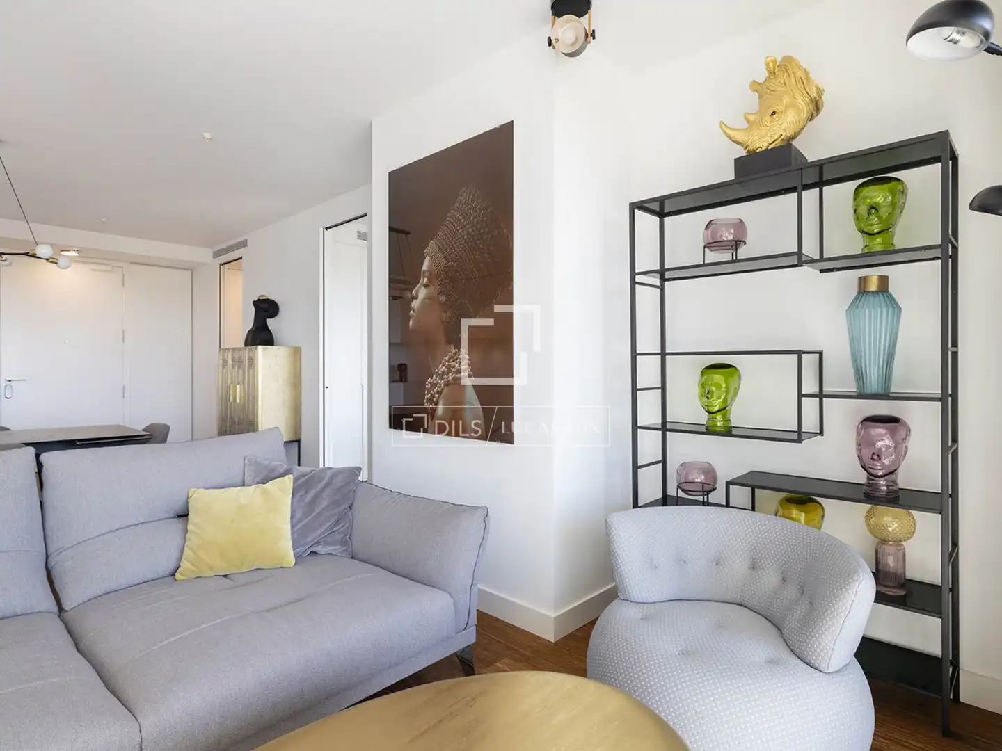 Sala de estar de Piso de alquiler en Barcelona con Aire acondicionado, Calefacción y Terraza