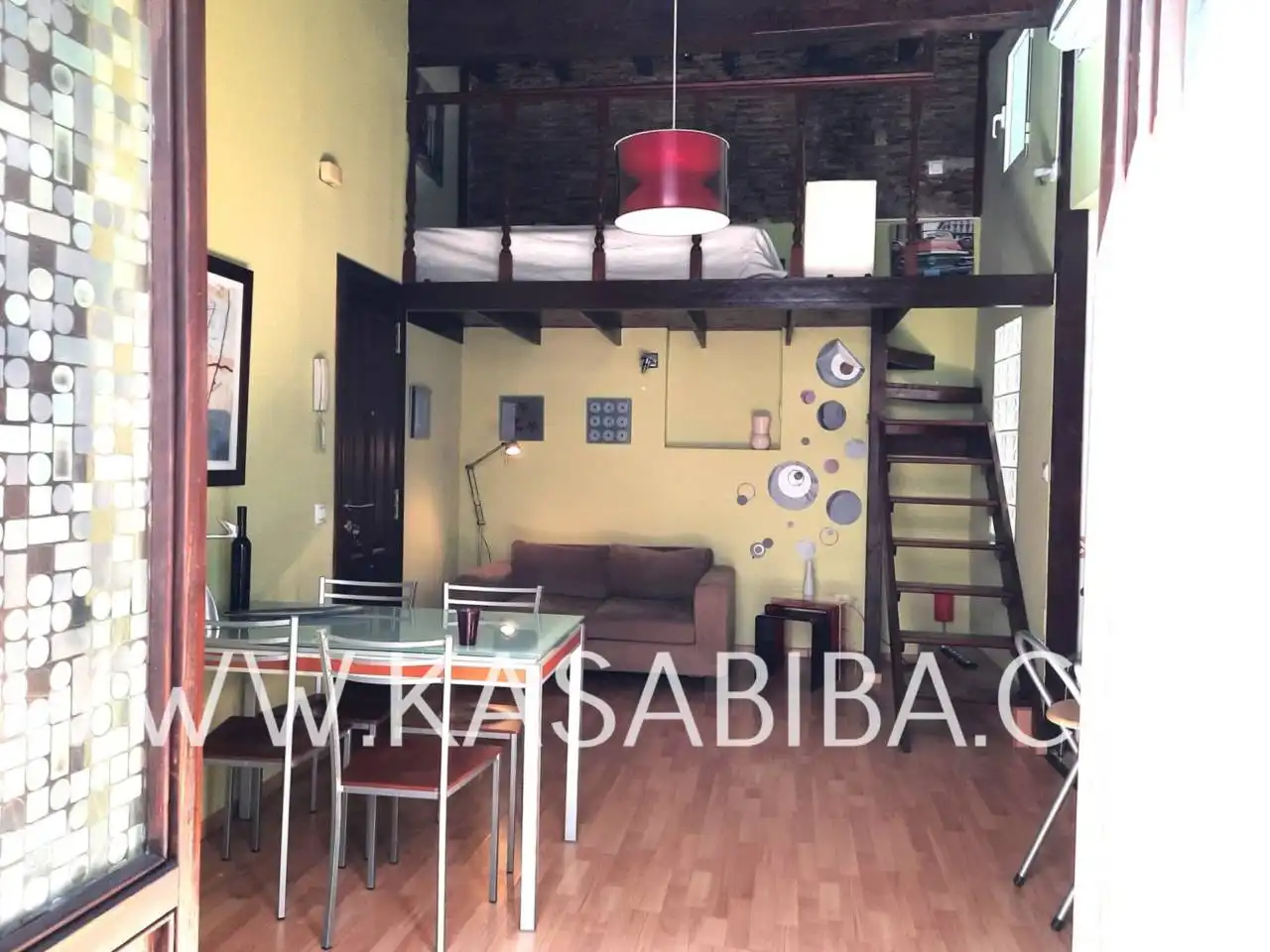 Dormitori de Loft de lloguer en Valencia amb Aire condicionat, Calefacció i Parquet