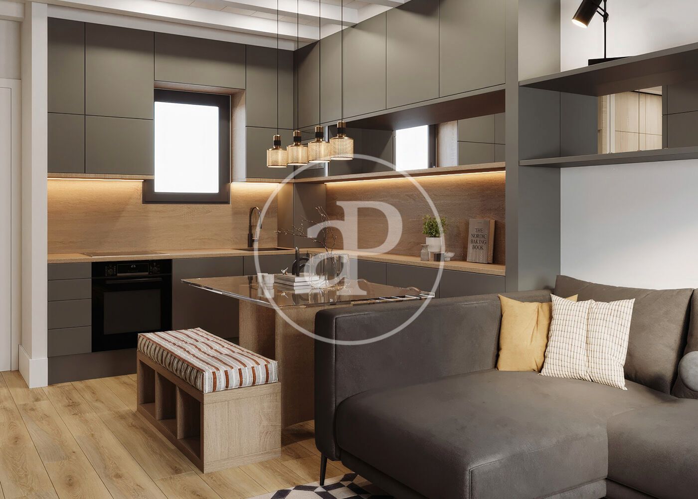 Kitchen of Flat for sale in  Barcelona Capital  with Air Conditioner and Heating