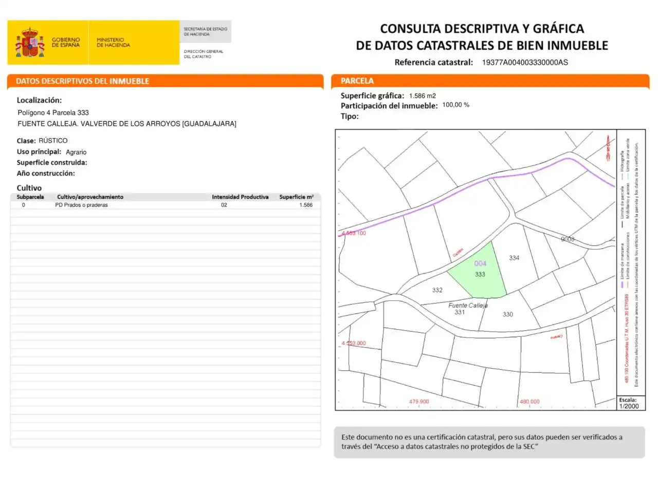 Rustikales Grundstück zum Verkauf in Calle carretera tamajon, imagen 7