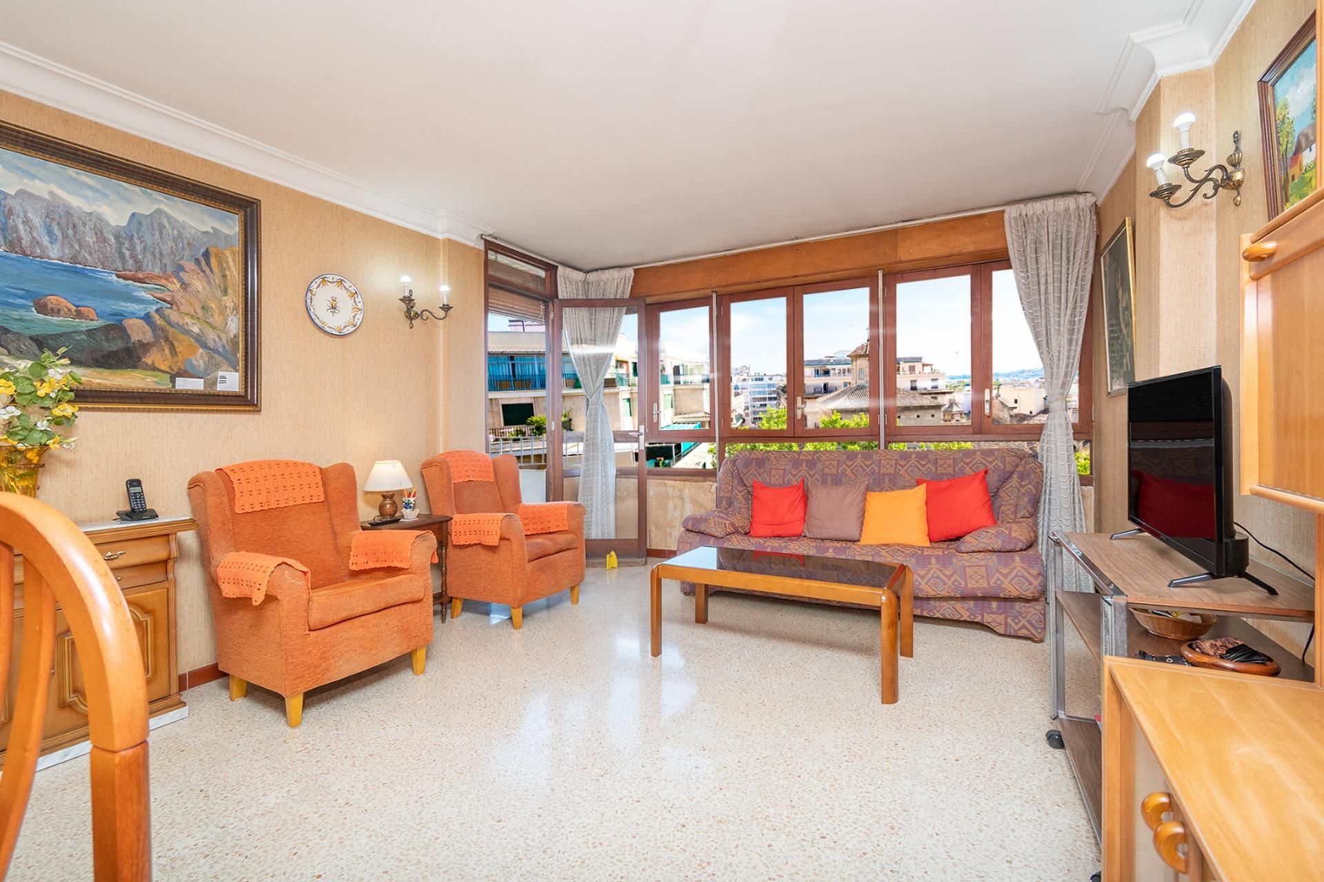 Sala de estar de Piso en venta en  Palma de Mallorca
