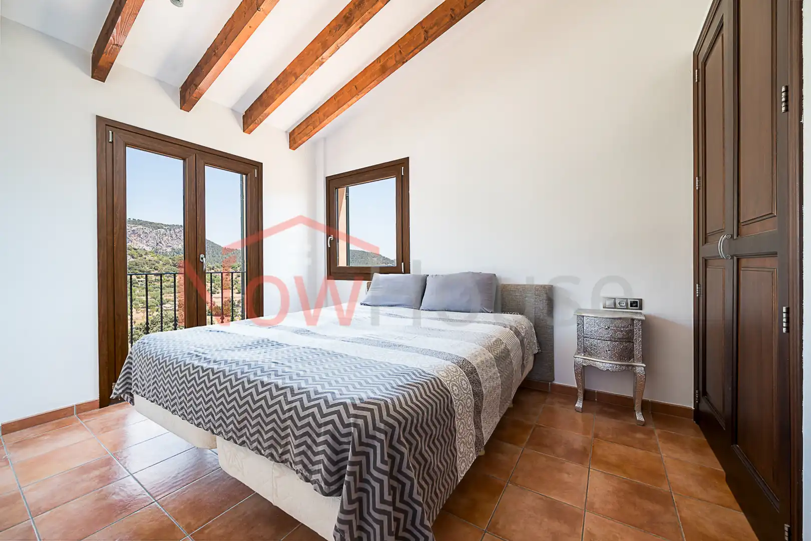 Dormitori de Casa adosada en venda en Puigpunyent amb Aire condicionat, Calefacció i Jardí privat