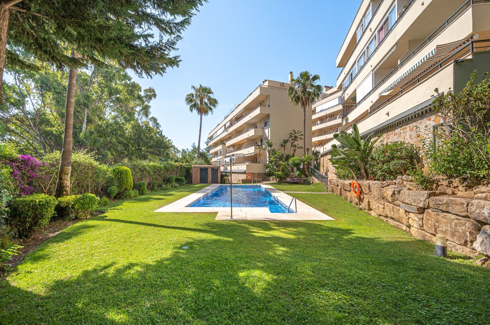 Garden of Flat for sale in Mijas  with Air Conditioner, Heating and Private garden
