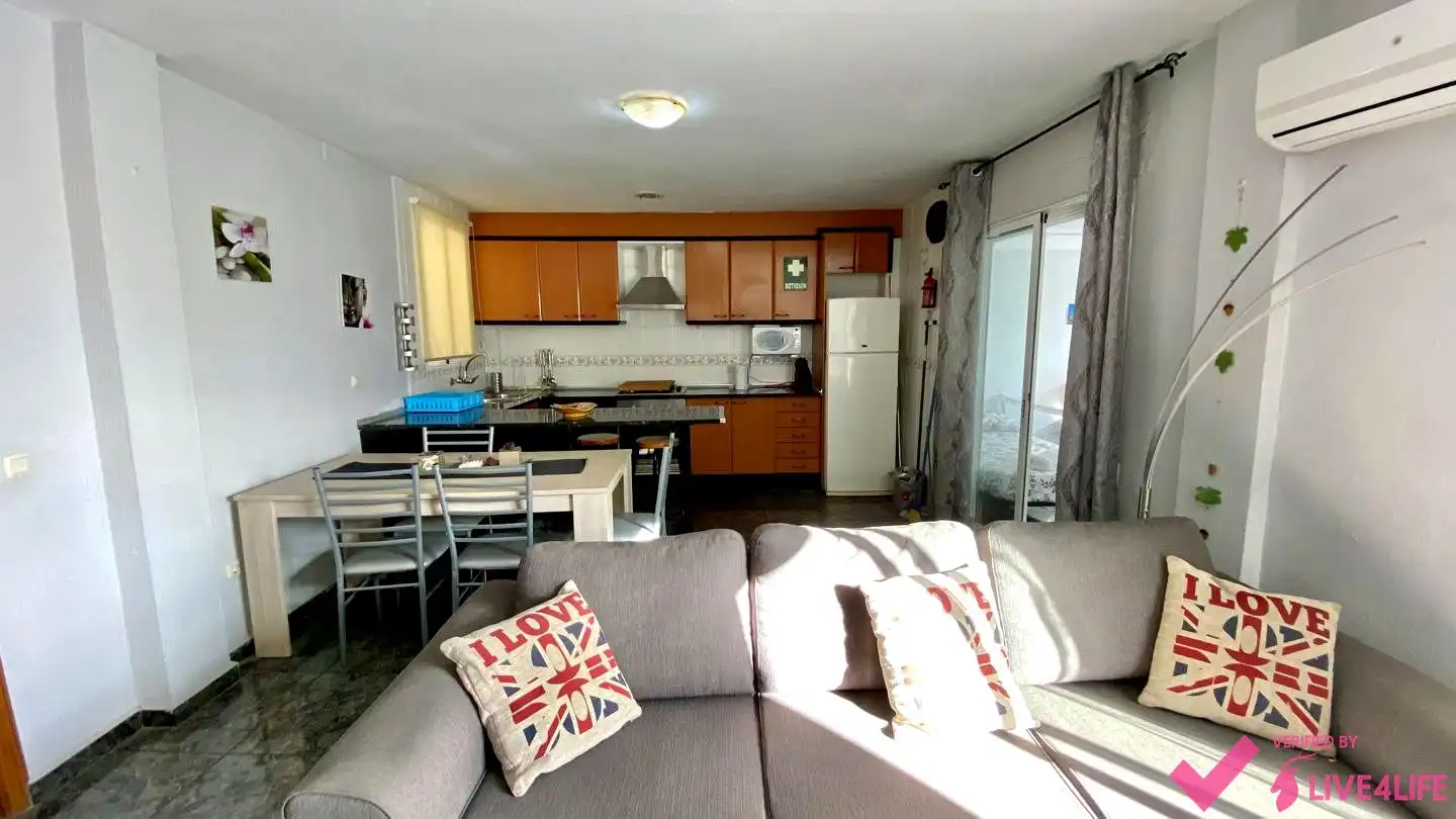 Kitchen of Attic for rent in Valencia  with Air Conditioner, Terrace and Furnished