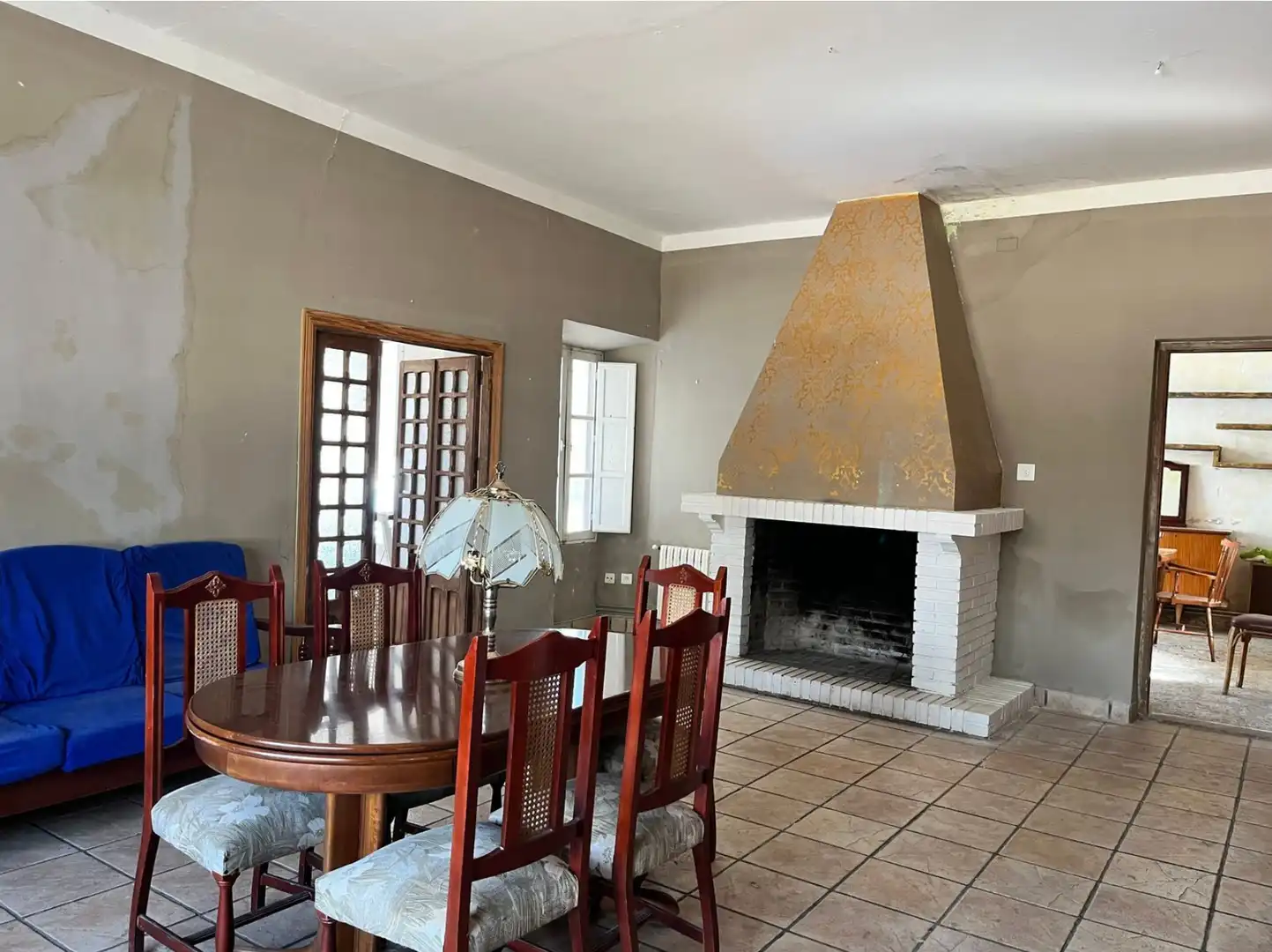 Dining room of Houses for sale in Cañada de Calatrava  with Air Conditioner, Private garden and Storage room