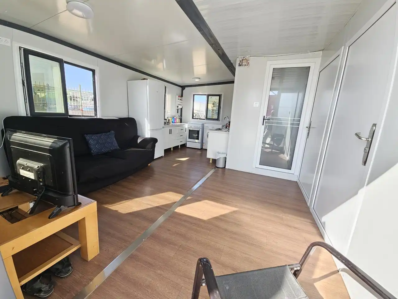 Sala de estar de Casa o chalet en venta en A Pastoriza  con Aire acondicionado, Jardín privado y Parquet