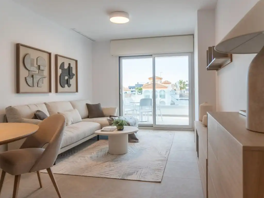 Living room of Apartments for sale in Orihuela  with Air Conditioner and Swimming Pool