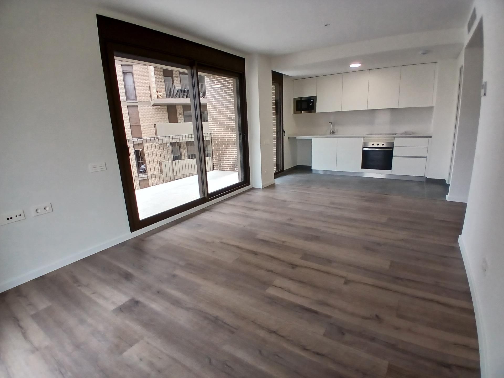 Cuina de Pis de lloguer en Manresa amb Aire condicionat, Parquet i Terrassa