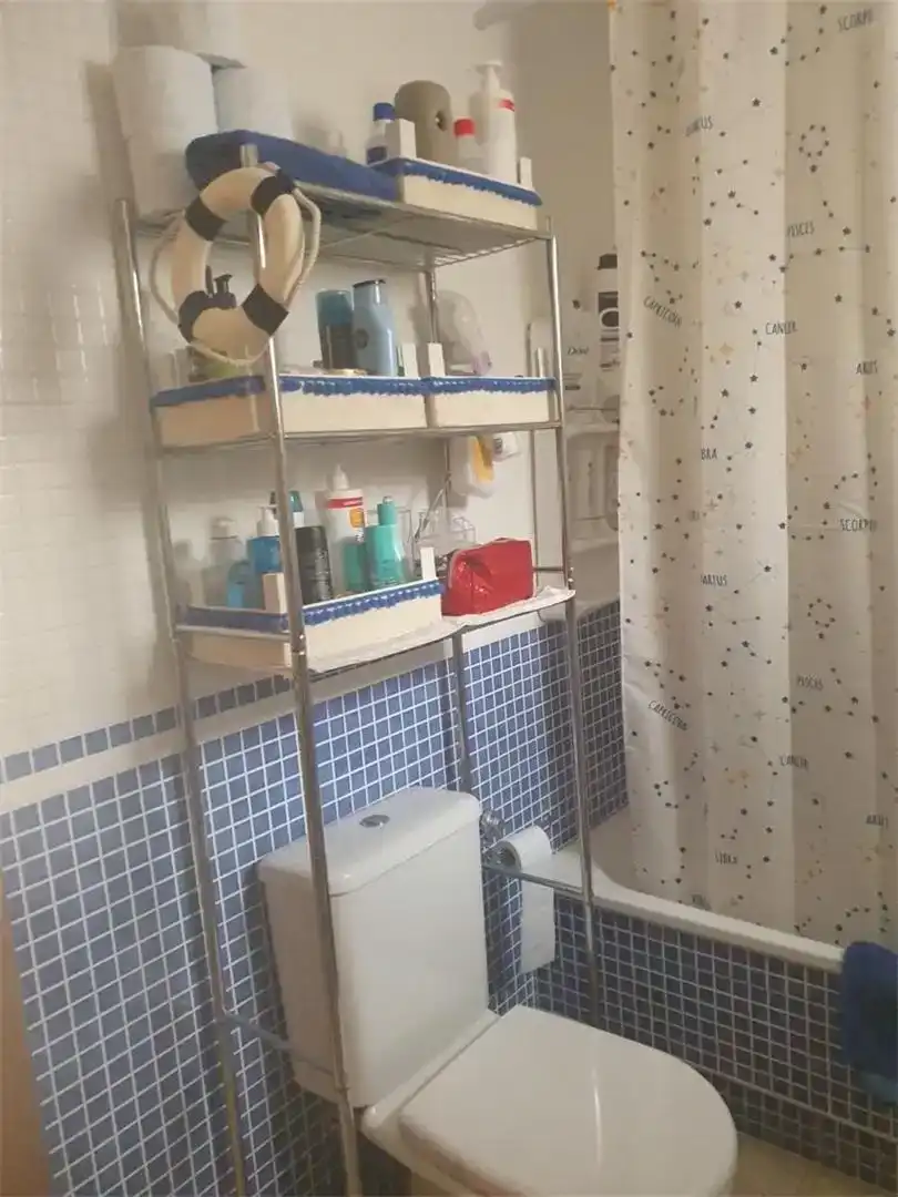 Bathroom of Flat for rent in Vera  with Air Conditioner, Private garden and Furnished