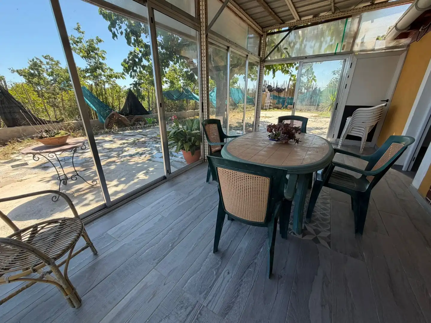 Terraza de Finca rústica en venta en Xeraco con Aire acondicionado, Jardín privado y Terraza