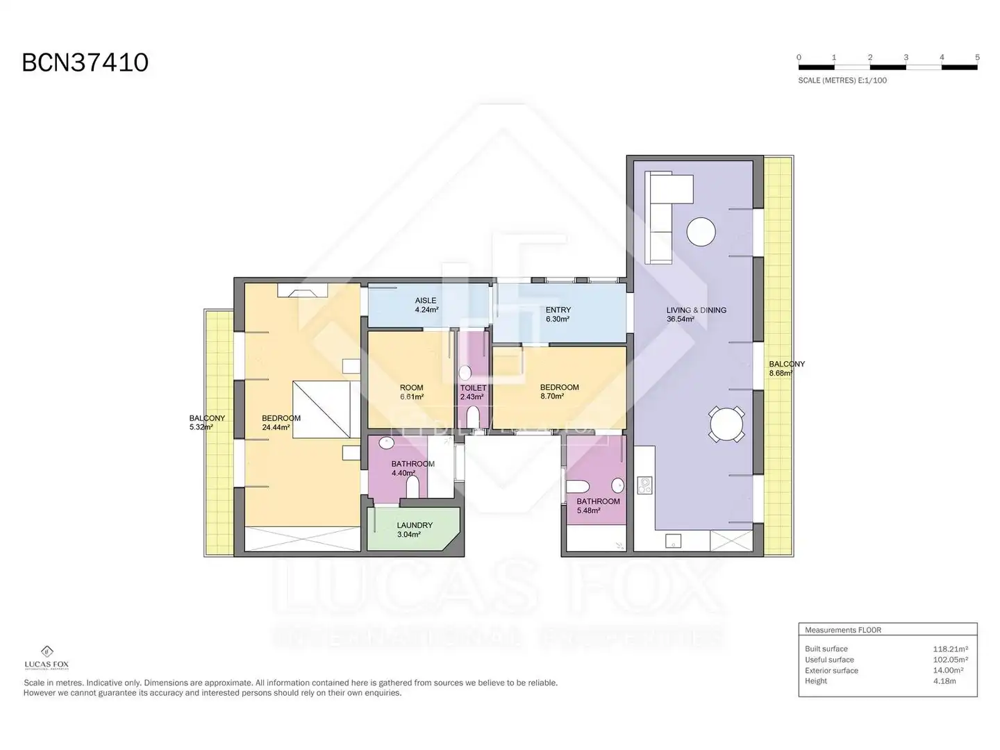 Piso en venta en Barcelona con Aire acondicionado, Calefacción y Amueblado