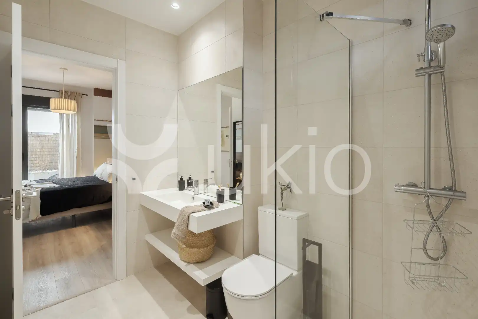 Badezimmer von Wohnungen zur Miete in Madrid mit Heizung, Terrasse und Möbliert