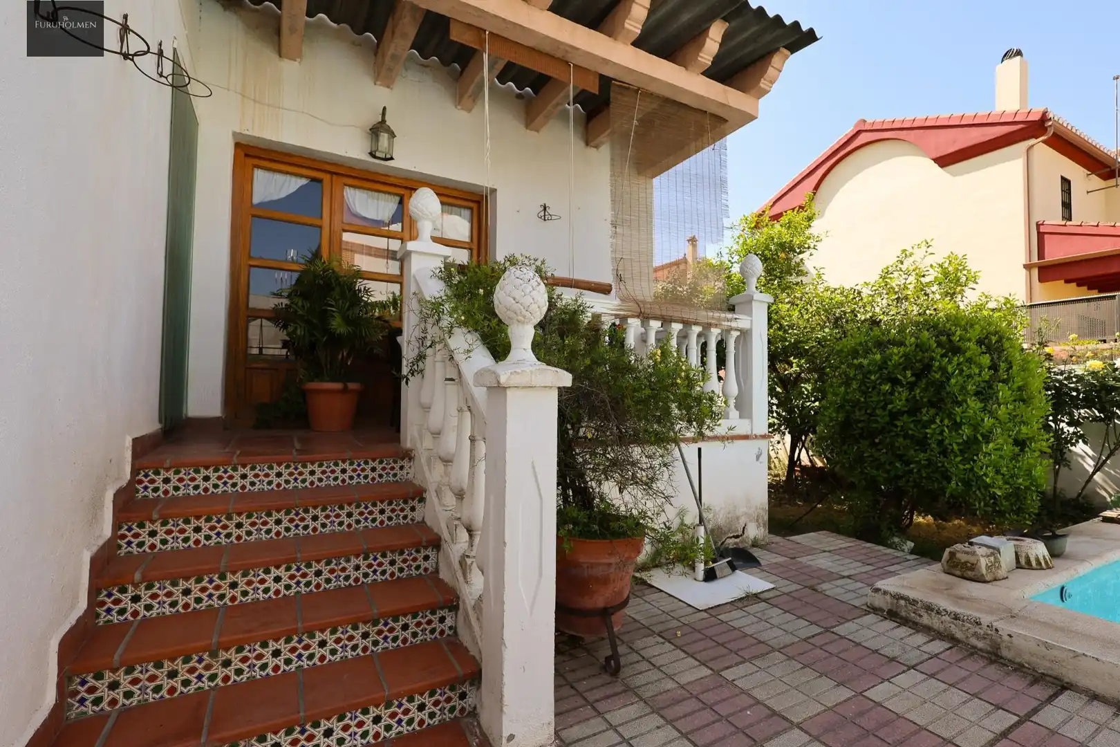 Terrassa de Casa o xalet en venda en Las Gabias amb Aire condicionat, Piscina i Balcó