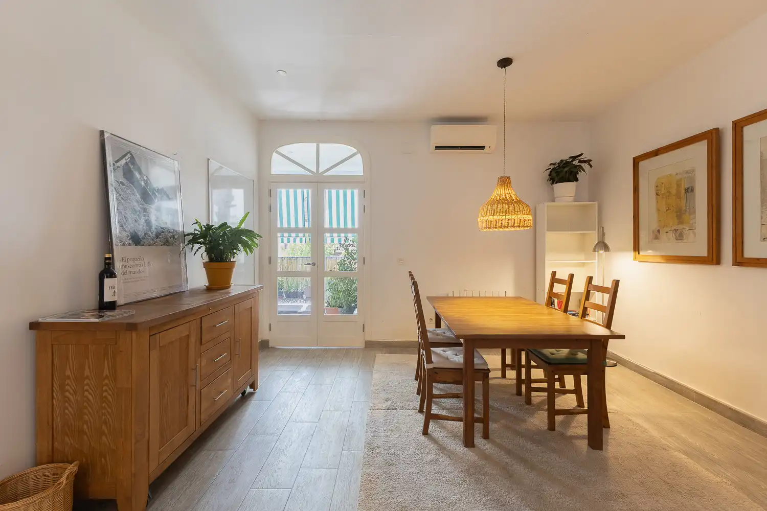 Esszimmer von Wohnung zur Miete in Valencia mit Klimaanlage, Heizung und Parkett