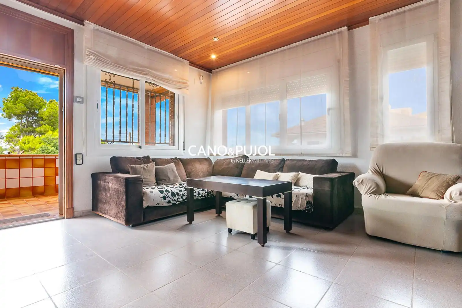 Sala de estar de Casa o chalet en venta en Terrassa con Aire acondicionado, Calefacción y Terraza