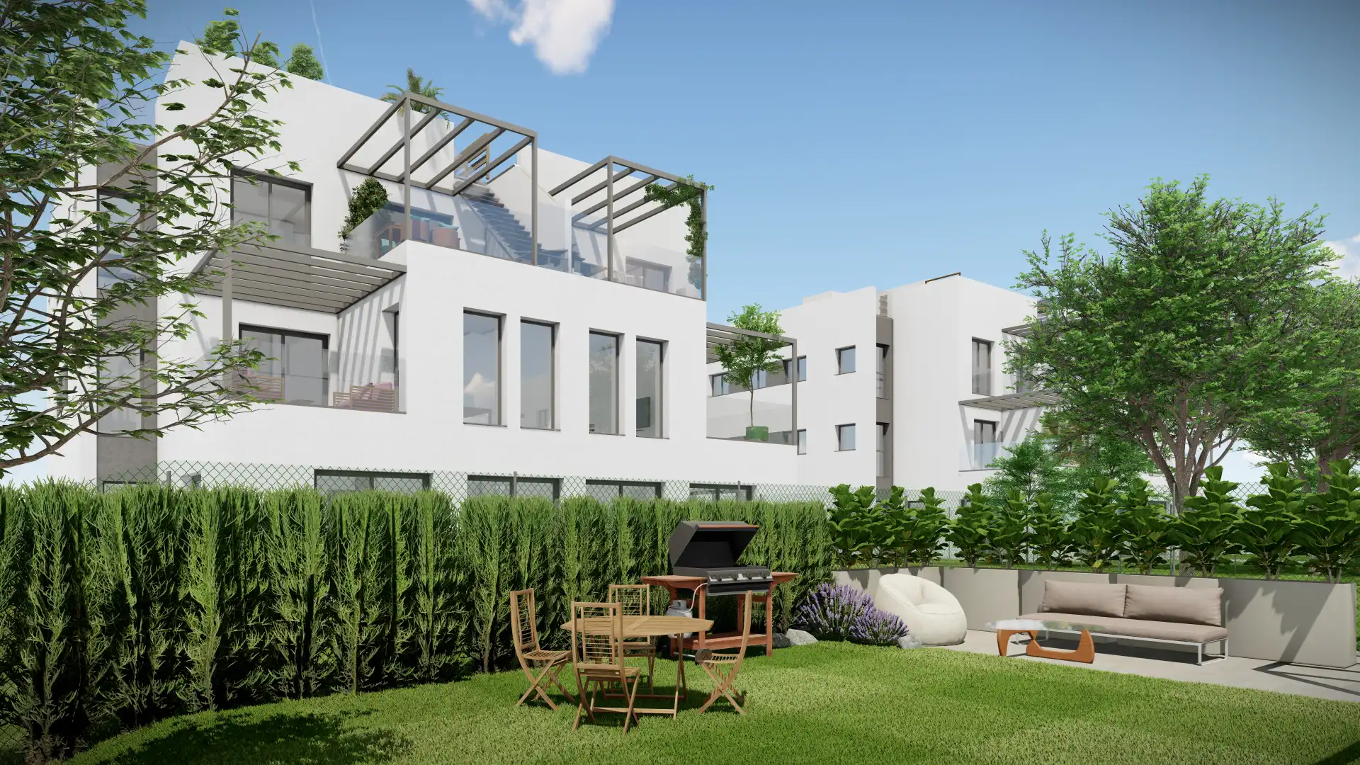 Garten von Wohnung zum Verkauf in Castell d'Aro, Platja d'Aro i s'Agaró mit Klimaanlage, Heizung und Privatgarten
