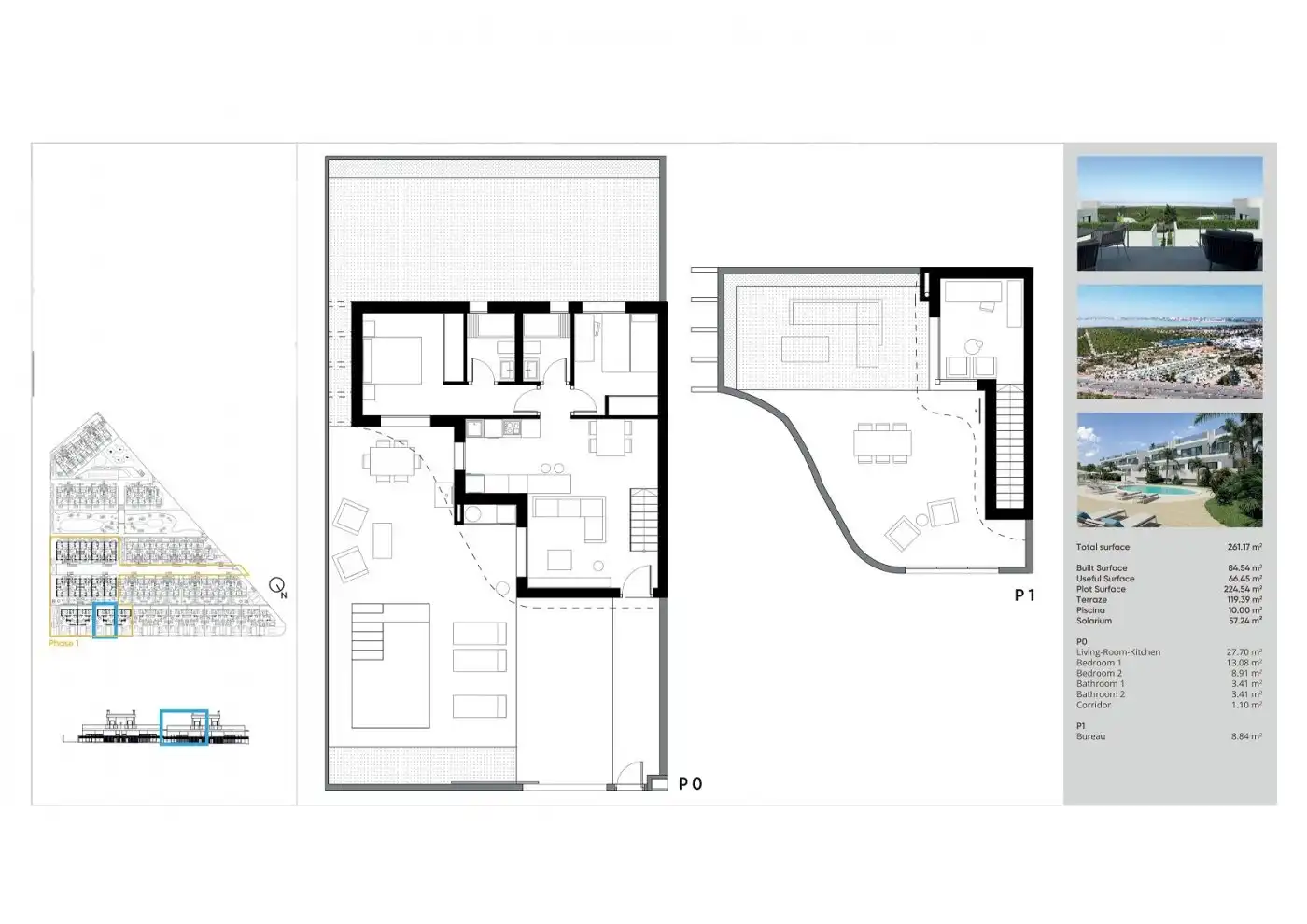 Casa aparellada amb piscina en venda a Los Balcones - Los Altos, imagen 12