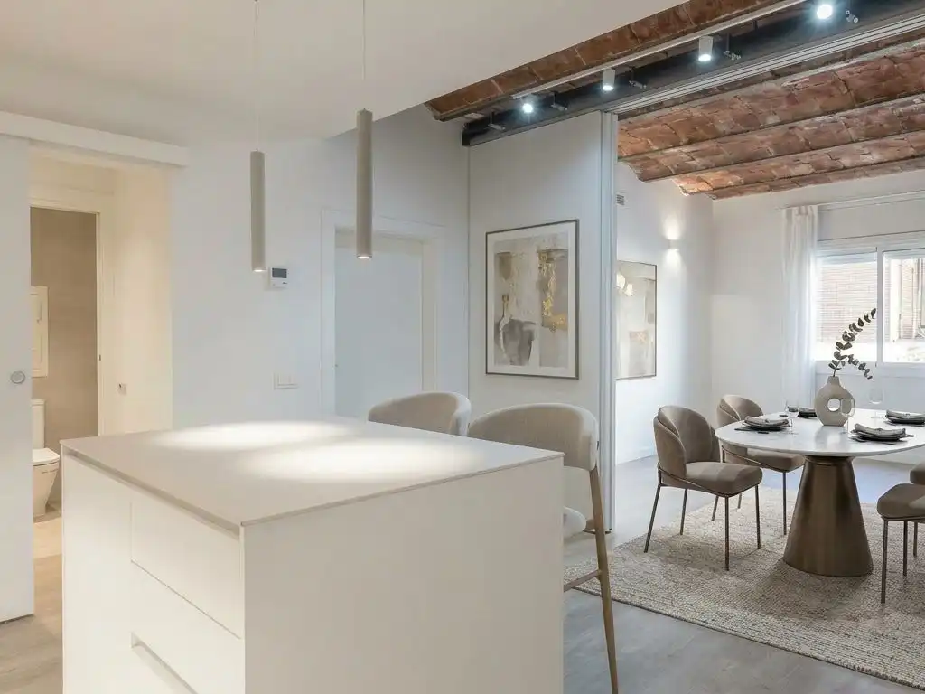 Esszimmer von Wohnung zum Verkauf in  Barcelona Capital mit Klimaanlage