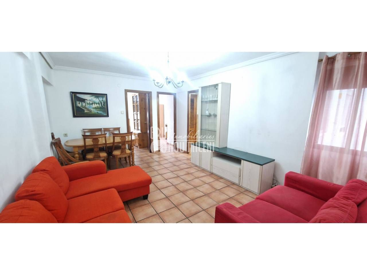 Sala de estar de Piso de alquiler en  Valencia Capital con Amueblado y Balcón