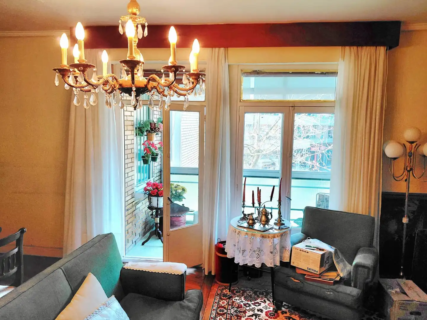 Sala de estar de Piso en venta en Getxo  con Calefacción, Terraza y Amueblado