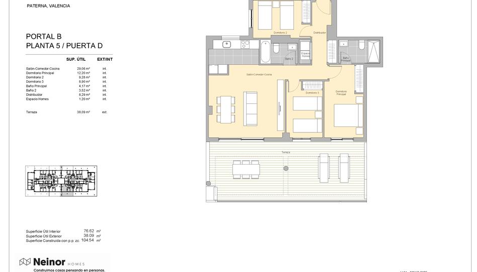 Photo 1 from new construction home in Flat for sale in   Calle Carrasca, 1, Parc Central, Valencia