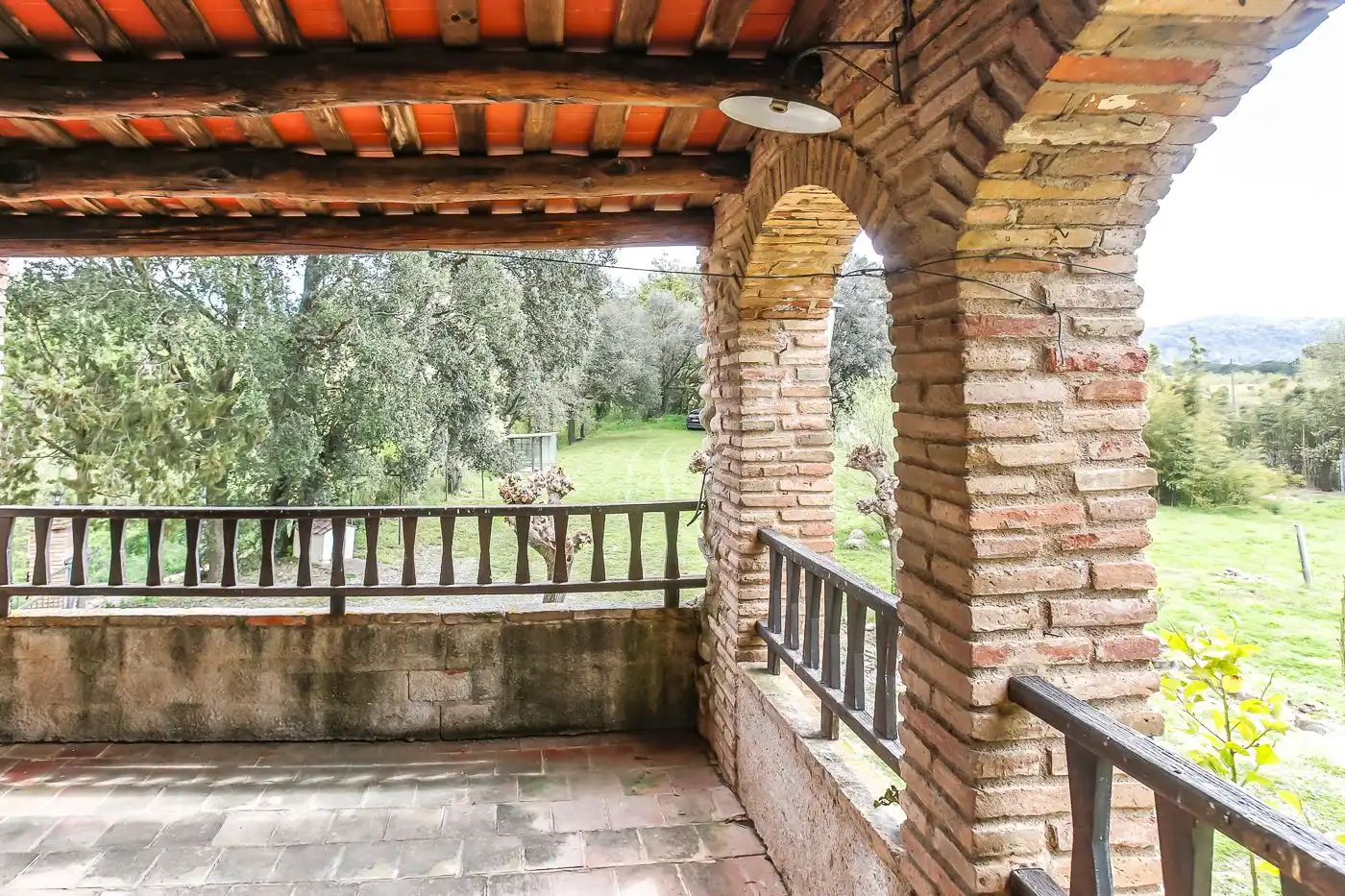 Terrassa de Finca rústica en venda en La Cellera de Ter amb Jardí privat i Terrassa
