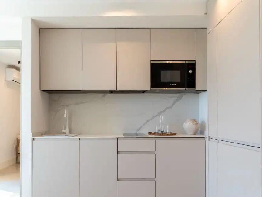 Kitchen of Flat for sale in Marbella  with Air Conditioner, Terrace and Balcony