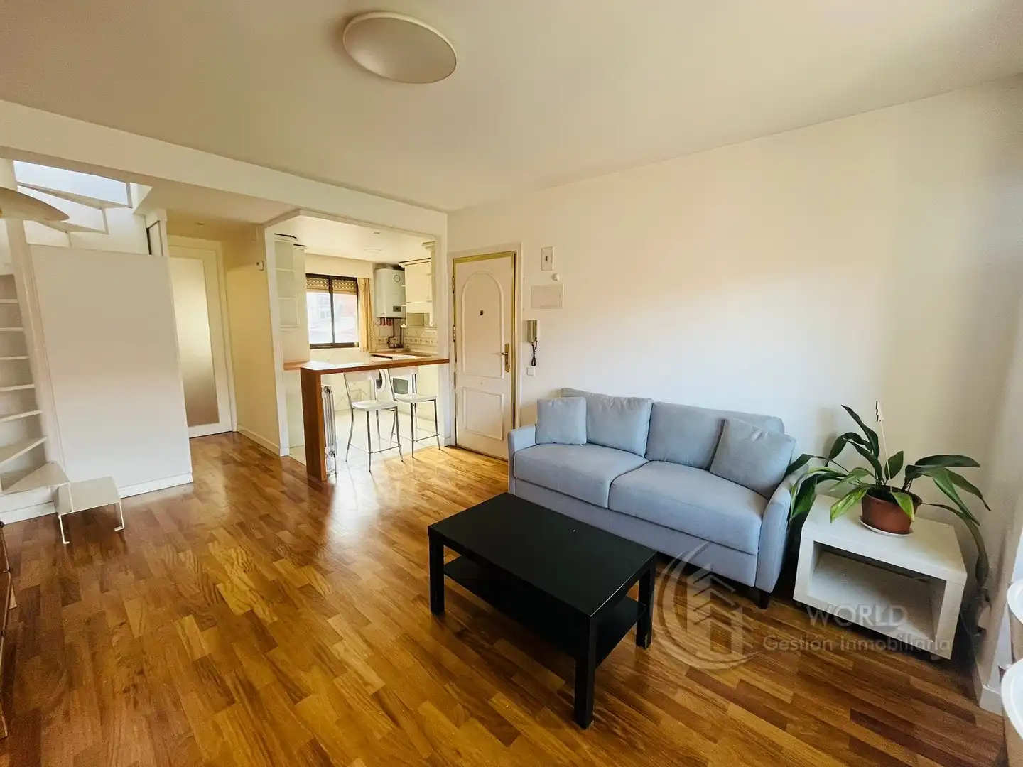 Living room of Attic for rent in Madrid  with Air Conditioner, Heating and Terrace