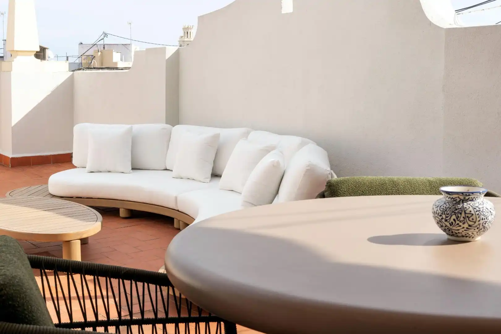 Terrace of Attic for rent in Valencia  with Air Conditioner, Heating and Terrace