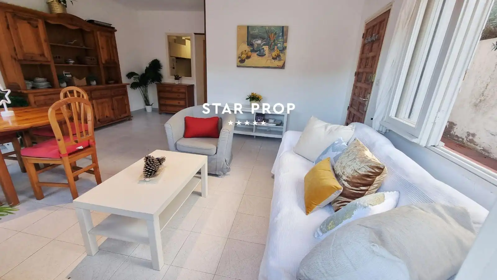 Living room of Flat for sale in Colera  with Terrace, Furnished and Oven