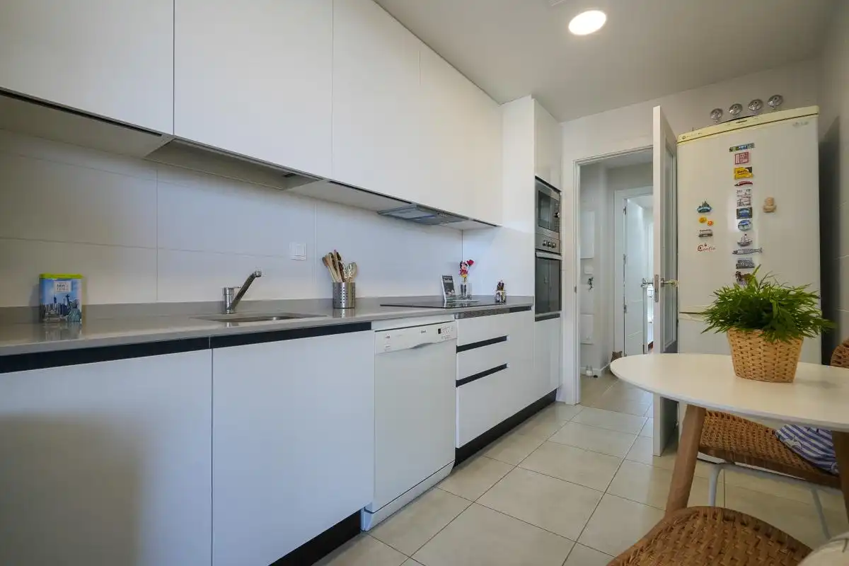 Kitchen of Flat for sale in Madrid  with Air Conditioner, Heating and Private garden