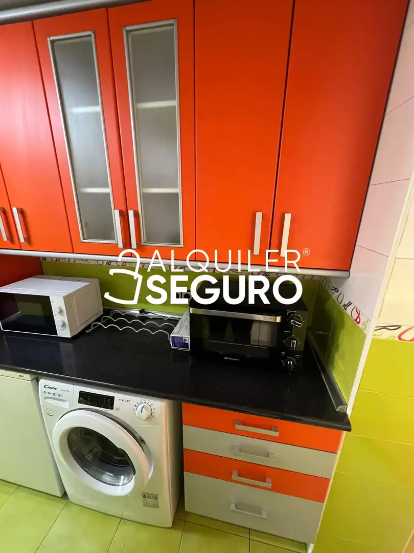 Küche von Wohnung zur Miete in Madrid mit Klimaanlage, Heizung und Terrasse