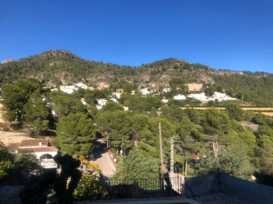 Vista exterior de Casa o chalet de alquiler en El Real de Gandia con Jardín privado, Piscina y Amueblado