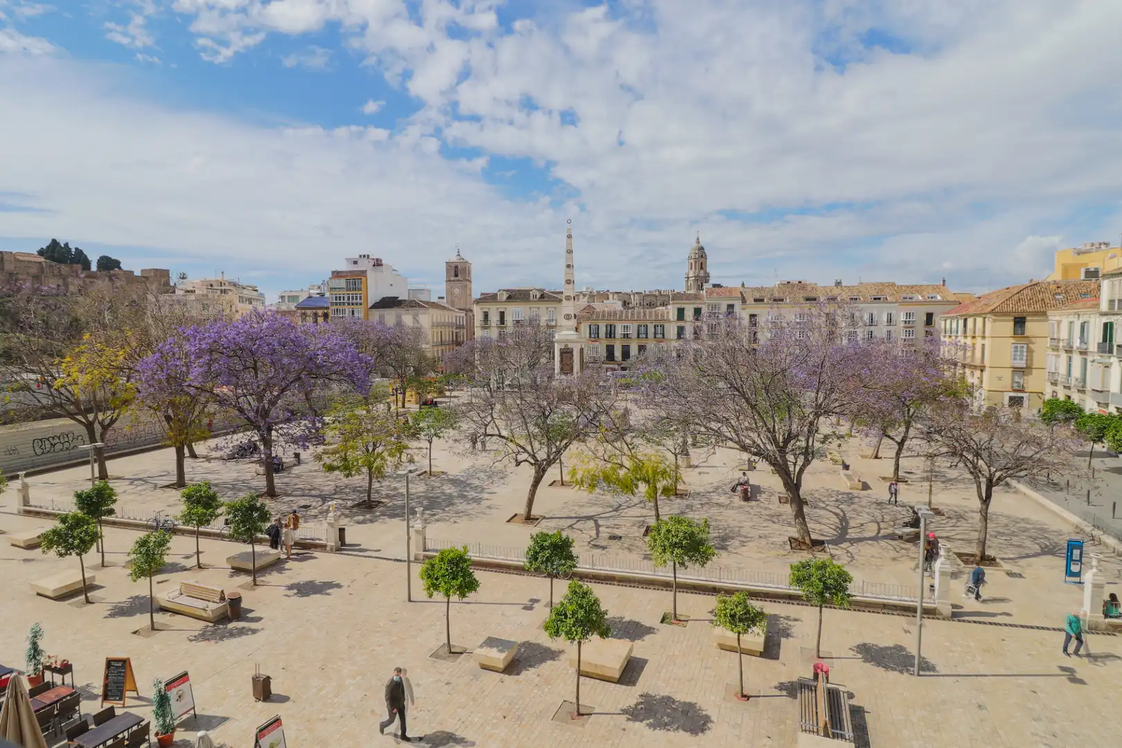 Vista exterior de Piso de alquiler en Málaga con Amueblado, Lavadora y Microondas