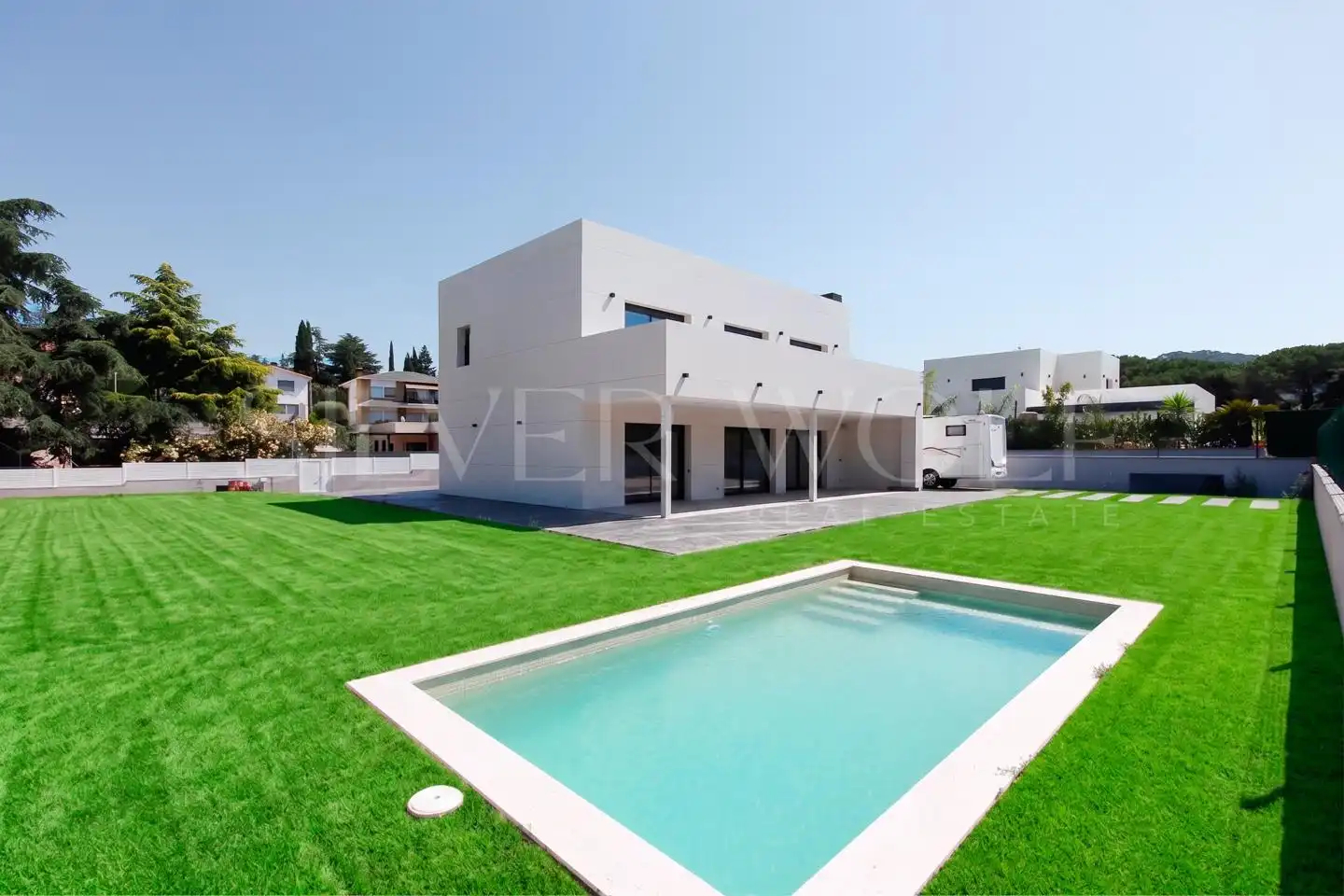 Vista exterior de Casa o xalet en venda en Vallromanes amb Aire condicionat, Calefacció i Jardí privat