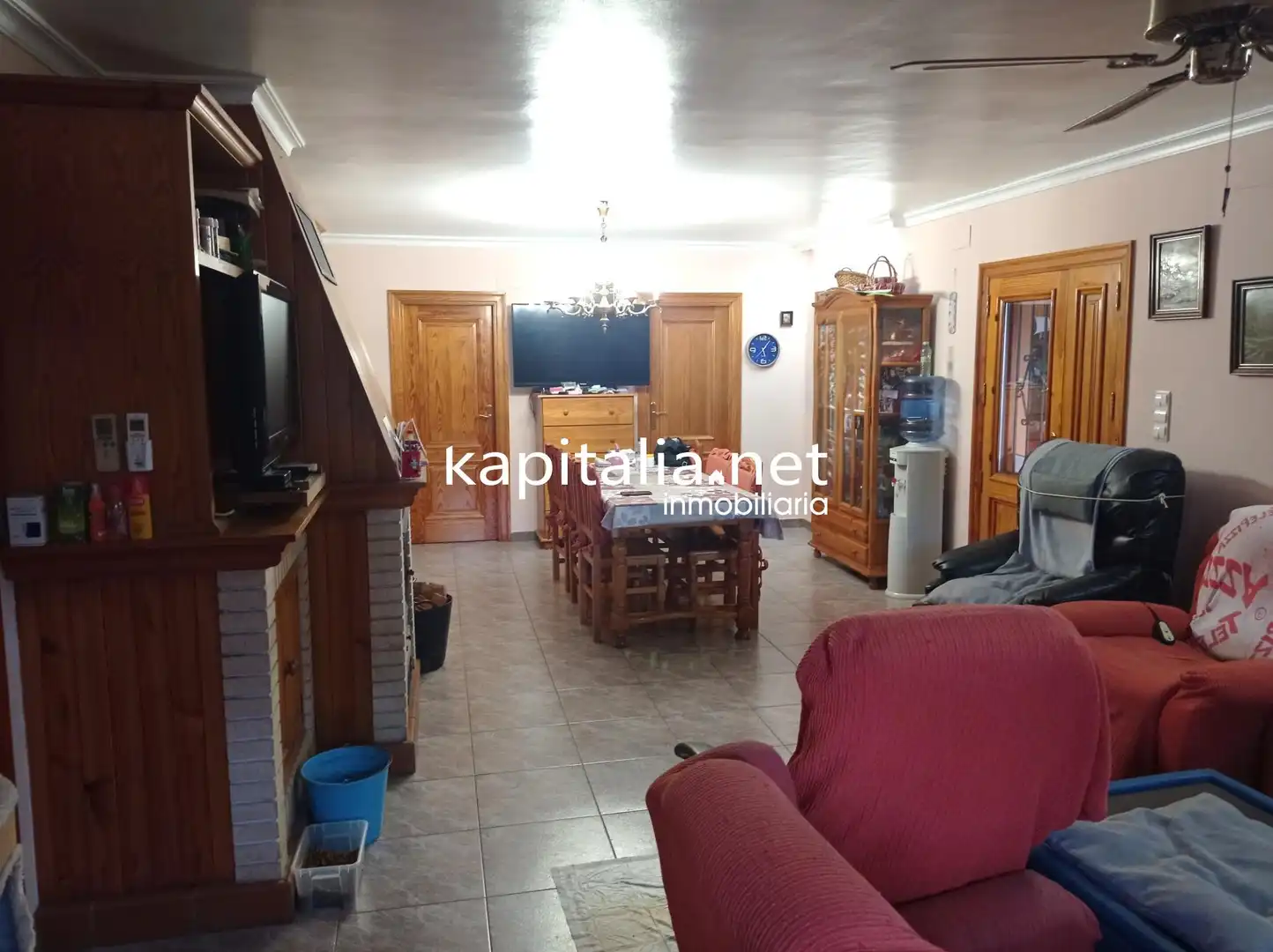 Living room of Houses for sale in Benillup  with Air Conditioner, Private garden and Community pool