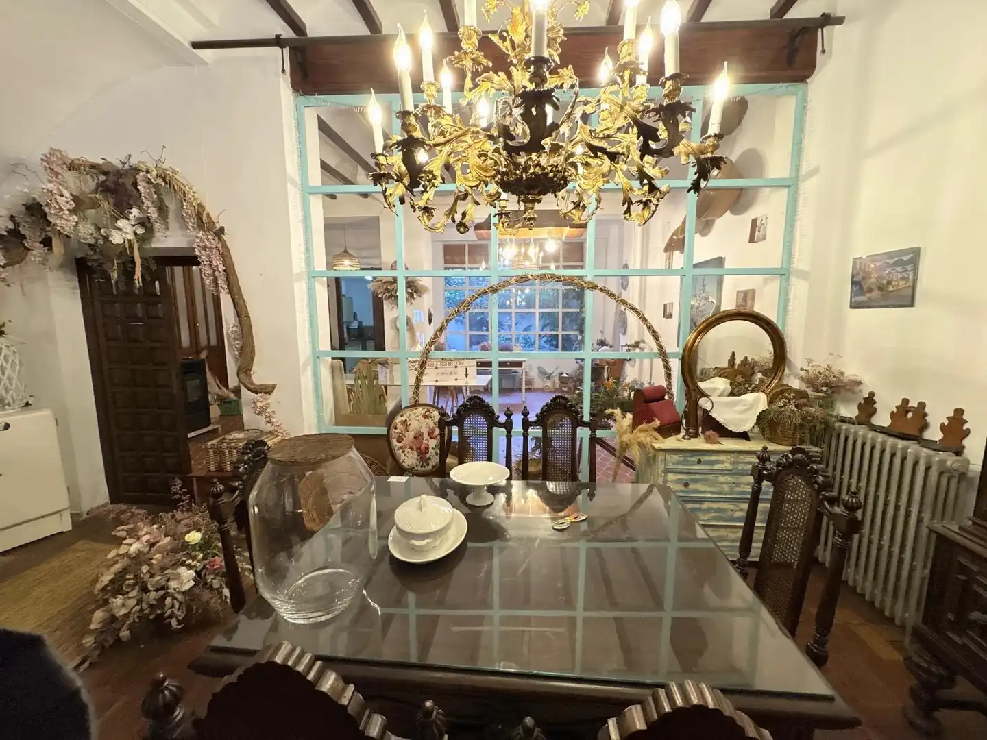 Dining room of Houses for sale in La Font de la Figuera  with Swimming Pool