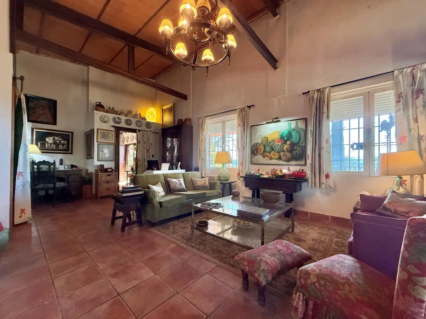 Sala de estar de Finca rústica en venta en Piedralaves con Jardín privado, Terraza y Trastero