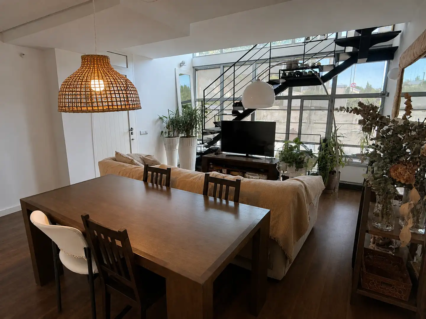 Wohnzimmer von Maisonette zum Verkauf in El Papiol mit Klimaanlage, Heizung und Parkett