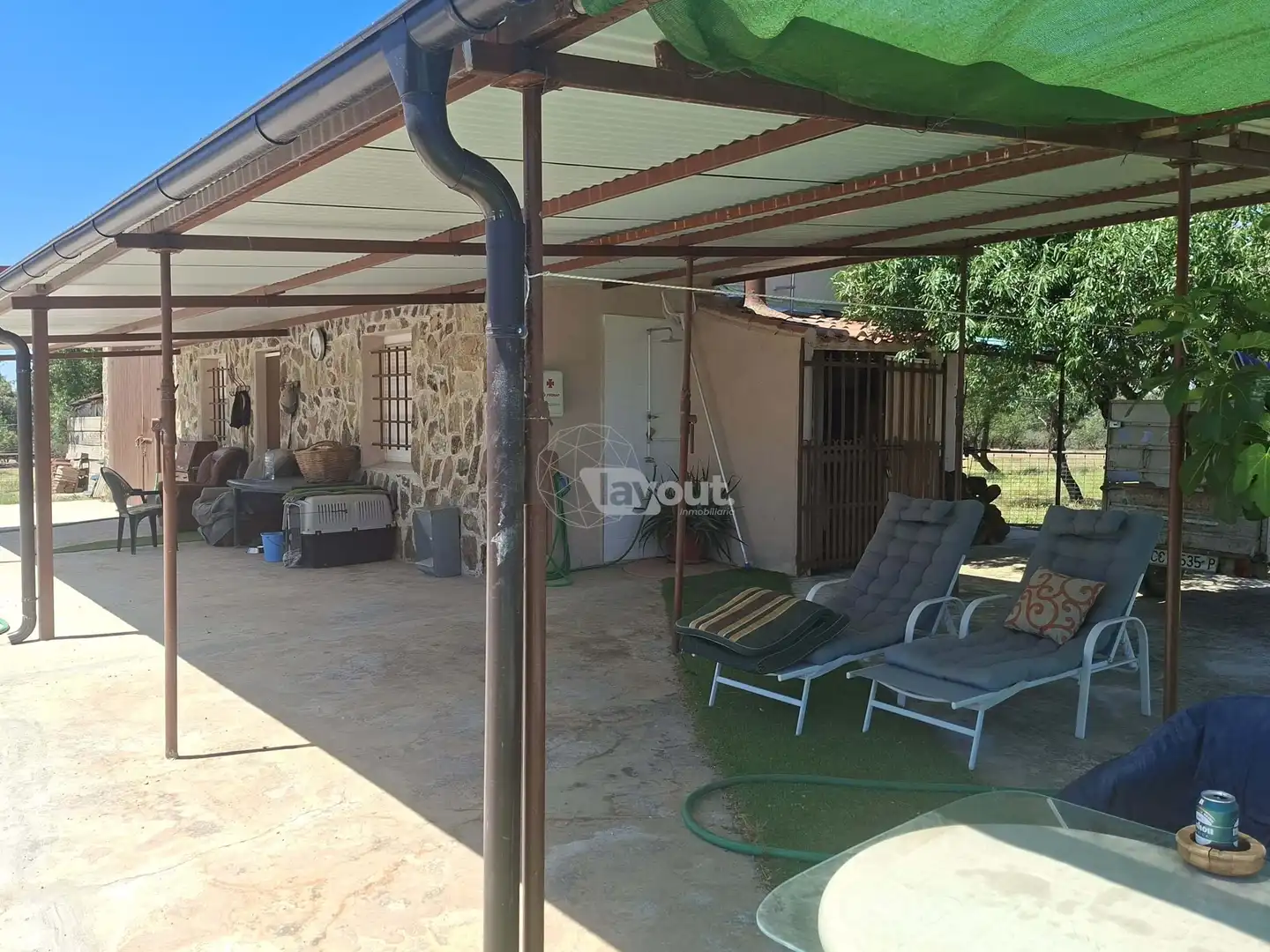 Terrace of Detached homes for sale in Malpartida de Plasencia  with Swimming Pool