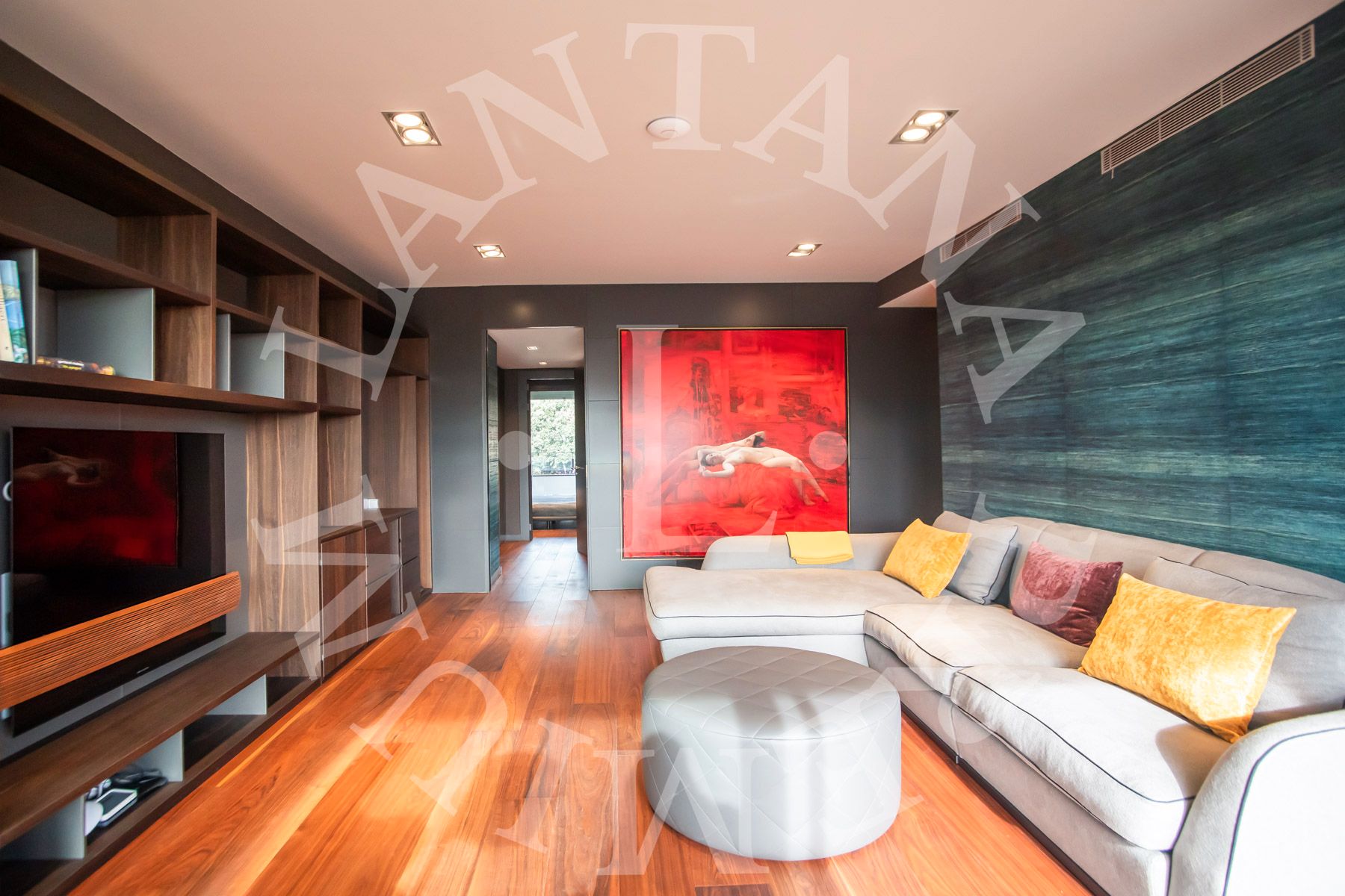 Sala d'estar de Pis en venda en  Barcelona Capital amb Aire condicionat, Calefacció i Parquet