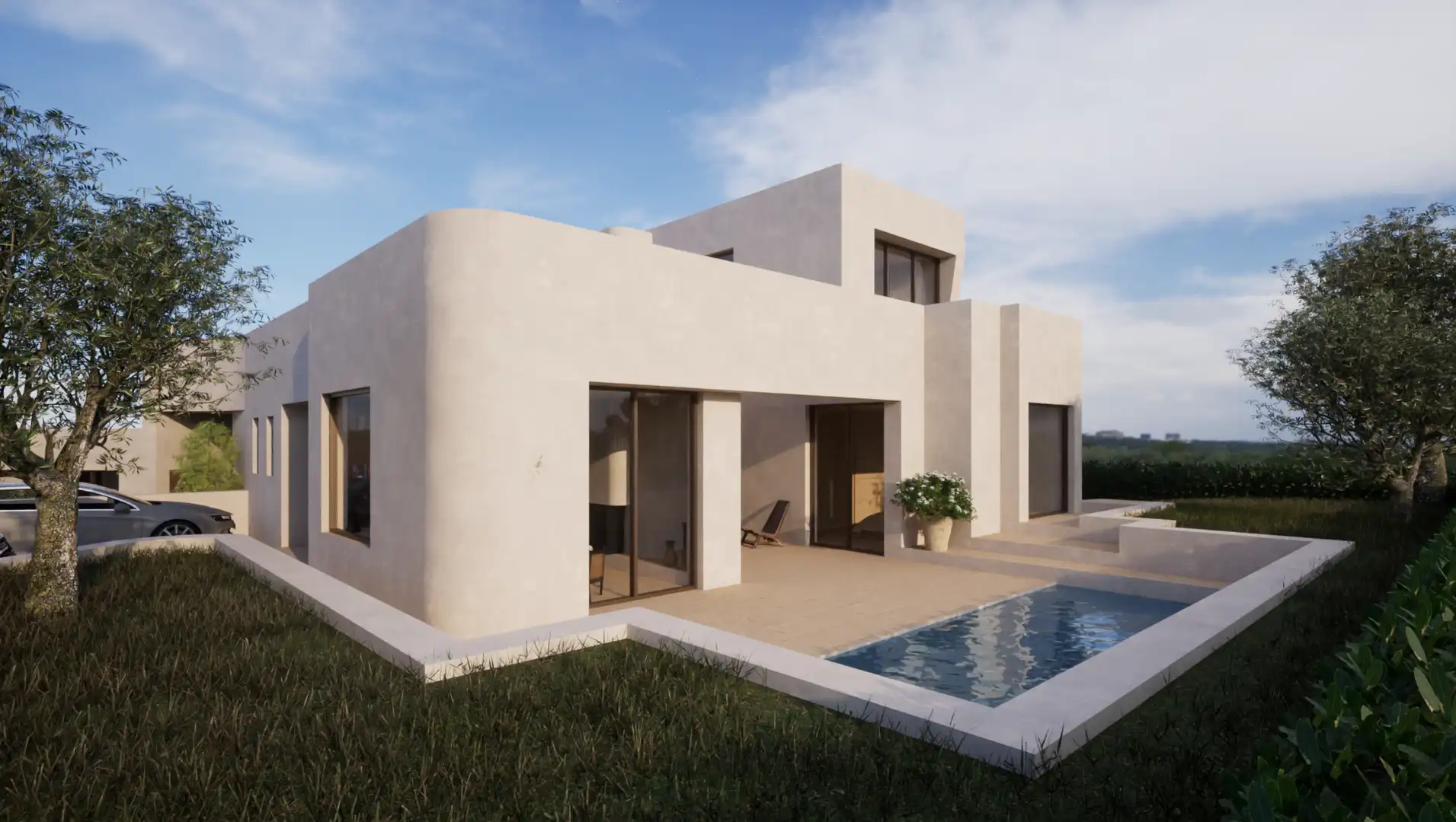 Exterior view of Country homes for sale in Benalup-Casas Viejas  with Terrace and Swimming Pool