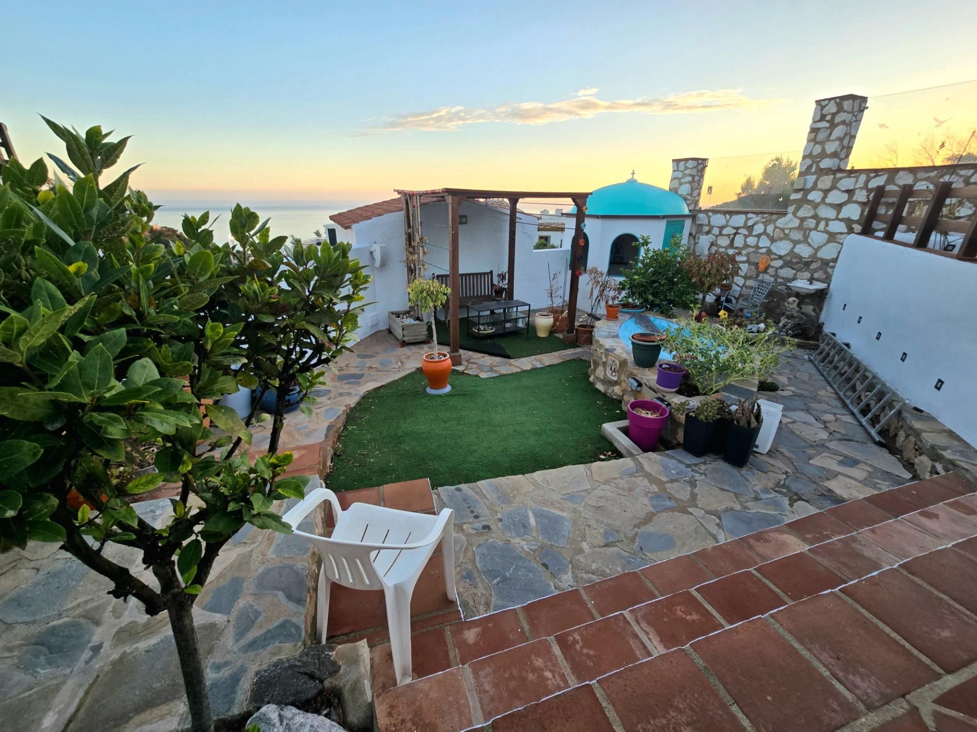 Terrace of House or chalet for sale in Benalmádena  with Air Conditioner, Private garden and Terrace