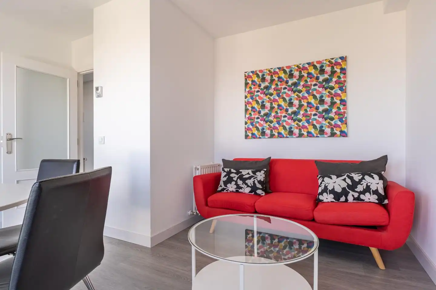 Living room of Attic for rent in Madrid  with Air Conditioner, Heating and Parquet flooring