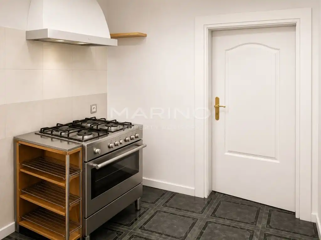 Kitchen of Flat for sale in Barcelona  with Air Conditioner, Terrace and Furnished