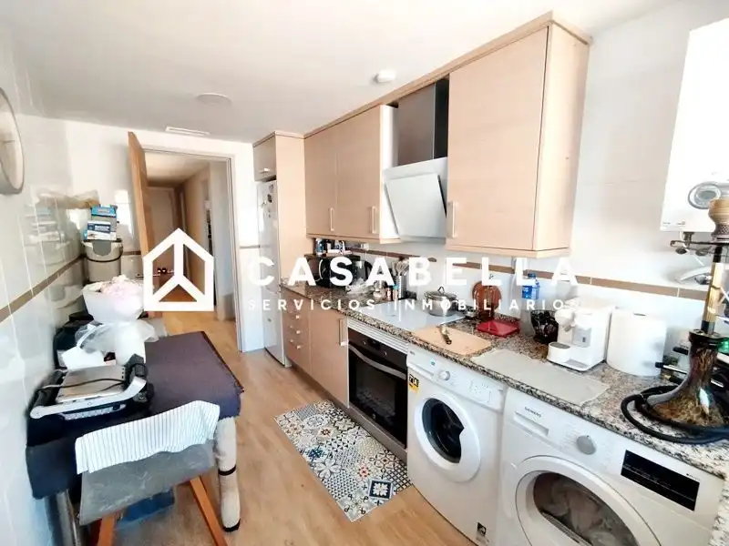 Cocina de Piso de alquiler en Valencia con Aire acondicionado, Calefacción y Terraza