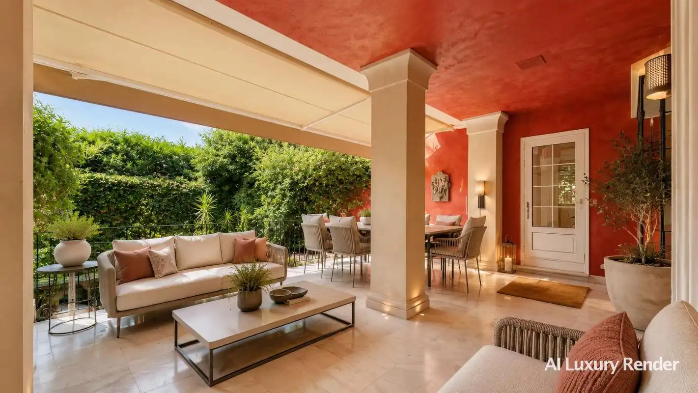 Terrassa de Casa o xalet en venda en Marbella amb Calefacció, Jardí privat i Terrassa