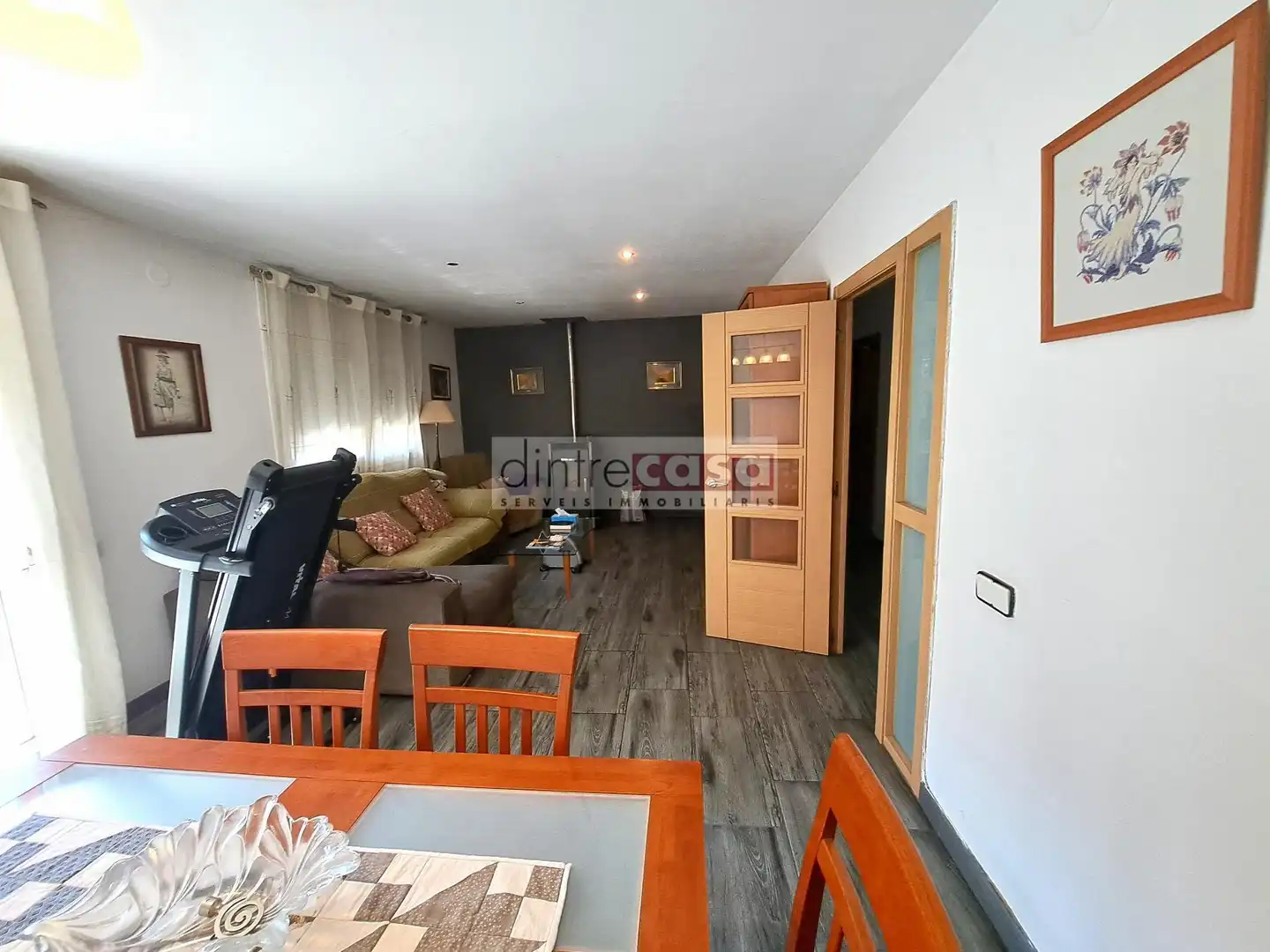 Wohnzimmer von Haus oder Chalet zum Verkauf in Tordera mit Ofen