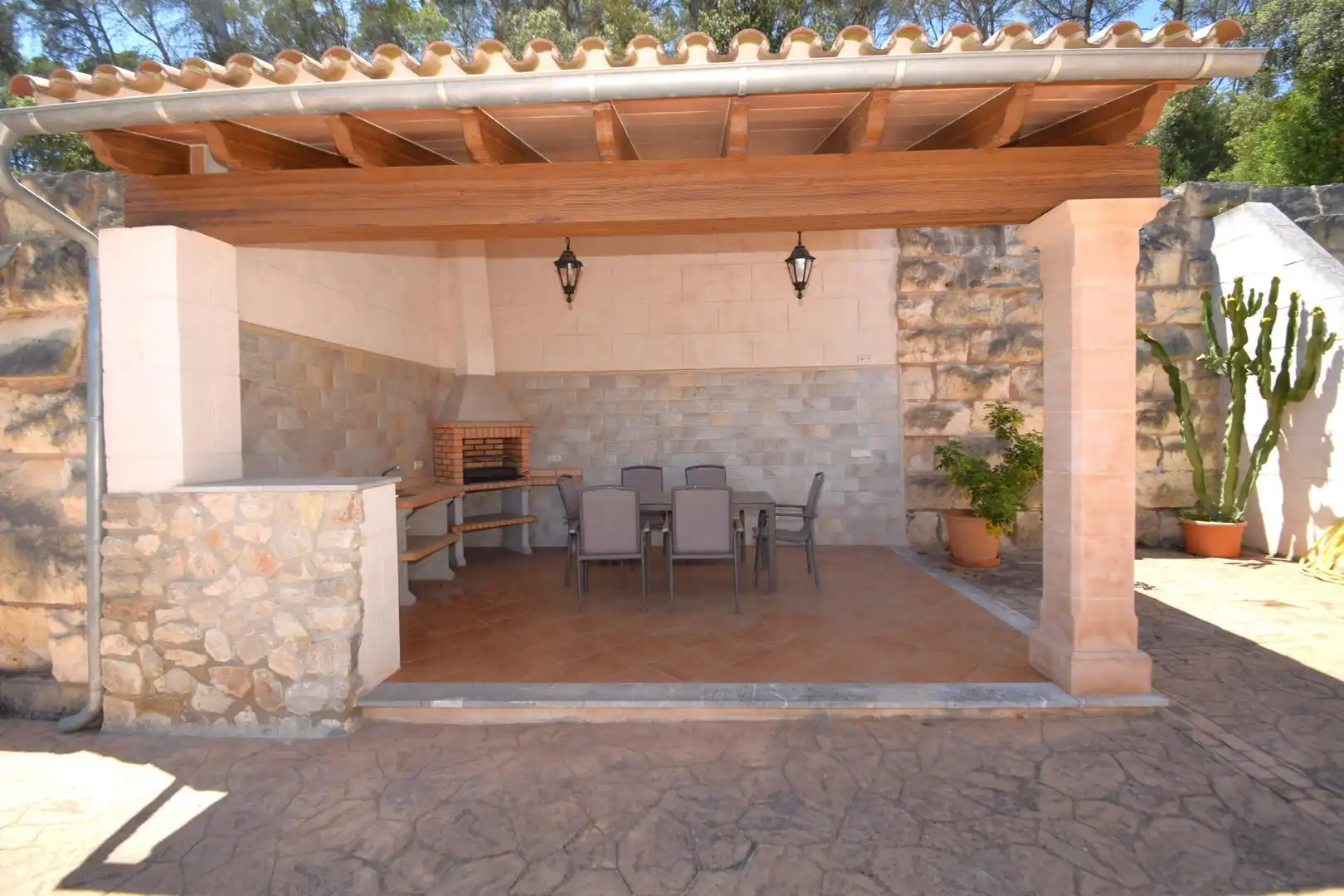 Terrace of Country homes for rent in Sineu  with Air Conditioner, Private garden and Terrace