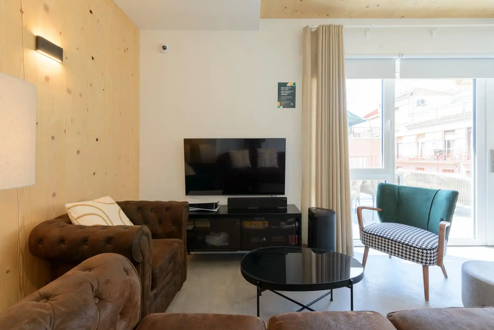 Wohnzimmer von Wohnung zur Miete in Madrid mit Klimaanlage und Möbliert